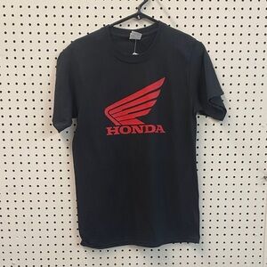 Honda Men's Black Tee with Red Logo Fox Valley Cycles